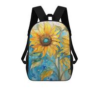 sinyumoney Sunflower ART Rucksack Water Resistant Computer Rucksack for Camping Outdoor Adventures And Daily Travel 17inch