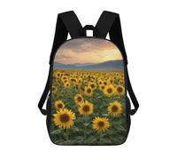 sinyumoney Sunflower Field Sunset-8 Backpack School Water Resistant Travel Backpack Computer Bag - Perfect for Travel, Work And Daily Use 17inch