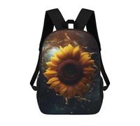 sinyumoney Sunflower Galaxy Milkyway Rucksack Lightweight Casual Daypack School Backpacks for Campus Outdoor Travel Sports 17inch