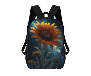 sinyumoney Sunflower Milky Way Galaxy School Backpack Water Resistant Computer Rucksack- Perfect for Travel, Work And Daily Use 17inch