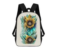sinyumoney Sunflower Painting Backpack School Lightweight Casual Daypack School Backpacks for School/Work/Travel 17inch
