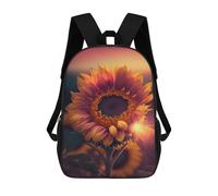 sinyumoney Sunflower Sunset Beauty Backpacks 3D Printed Kids School Backpack Outdoor Casual Daypack Fashion Casual Children Backpacks Cute Travel Bags 17inch