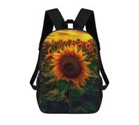 sinyumoney Sunflower Yellow Sky Cloud School Backpack Schoolbags For Girls Boys Backpack With Pocket Fashion School Bag Kids Backpack 17inch
