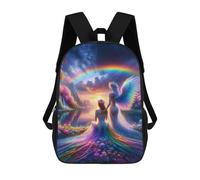 sinyumoney Sungazing with Angel School Backpack Lightweight Airport College Students Back Pack for Teenage Girls Boys Women Men 17inch