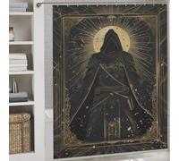 sinyumoney Sunlit Secret Bath Shower Curtains Mildew Washable Waterproof Cloth Fabric Shower Curtains Set with 12 Hooks for Bathroom with Hooks 69.69x70.87Inch（177x180cm）