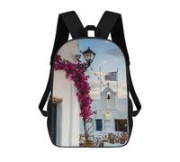 sinyumoney Sunrise in Paros Greece Backpack School Bag Secondary Causal Travel High School Bags for School/Work/Travel 17inch