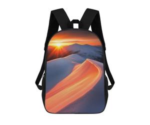 sinyumoney Sunrise Over Snowy Mountains School Bags Computer Rucksack for School/Work/Travel for Girls Boys Teenage 17inch