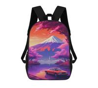 sinyumoney Sunset in Mount Fuji Rucksack Rucksack Casual Daypacks School Work Travel Bag for Camping Outdoor Adventures And Daily Travel 17inch