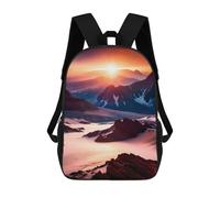 sinyumoney Sunset in The Snowy School Bags Water Resistant Travel Backpack Computer Bag for Campus Outdoor Travel Sports 17inch