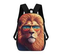 sinyumoney Sunset Lion Sunglasses Art Backpack School Bag Work Business College School for Men/Women 17inch