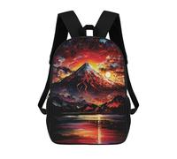 sinyumoney Sunset over Mount Fuji School Bags Large Lightweight Casual Backpack for Camping Outdoor Adventures And Daily Travel 17inch