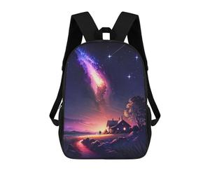 sinyumoney Sunset Stardust Retreat School Backpack Water Resistant Computer Rucksack for Campus Outdoor Travel Sports 17inch