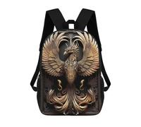 sinyumoney Supreme Avian Monarch Children's 17 Inch School Backpack 3D Printed Casual Daypacks for Kids Travel Rucksacks Book Bags Kids School Bag