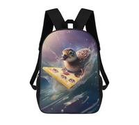 sinyumoney Surfing Ducklings Backpack School Work Laptop Backpack Rucksack Bag for Men, Women & Teenage Boys 17inch