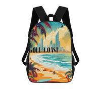 sinyumoney Surfing Gold Coast Rucksack Computer Rucksack for School/Work/Travel for Teenage Girls Boys Women Men 17inch