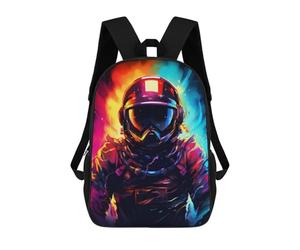 sinyumoney Surreal Astronaut Deco Rucksacks 3D Printed Children Backpacks Fashion Casual Daypack Cute Travel Bags Outdoor Casual Daypack for Boy And Girl 17inch