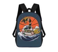sinyumoney Sushi Dragon Ramen Backpack 3D Printed Kids School Backpack High Capacity Travel Backpacks Book Bags Kids Backpack 17inch
