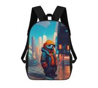 sinyumoney Swag Sloth Backpack School Bag Water Resistant Computer Rucksack for Teenage Girls Boys Women Men 17inch