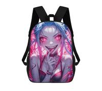 sinyumoney Sweet But Psycho 3D Printed 17 Inch School Backpack Children's Backpacks 3D Printed Cool Knapsack for Boys Elementary And Middle