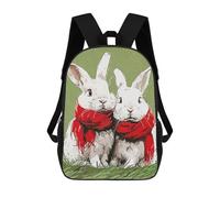 sinyumoney Sweet Rabbit Backpack School Lightweight Schoolbag Dayback Bookbag College for Men/Women 17inch