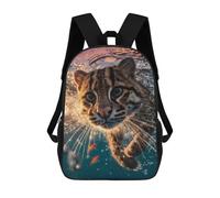 sinyumoney Swimming Cat with Fish Backpack School Bag Work Laptop Backpack Rucksack Bag for Teenage Girls Boys Women Men 17inch