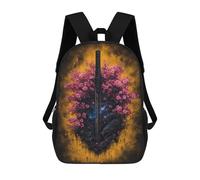 sinyumoney Sword of Power Fantasy Artwork Backpack School Bag Large School Backpack for Boys - Perfect for Travel, Work And Daily Use 17inch