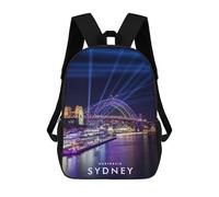 sinyumoney Sydney Australia School Backpack Water Resistant Computer Rucksack for Campus Outdoor Travel Sports 17inch
