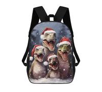 sinyumoney T Rex Dinosaur Family Backpack School Bag Large School Backpack for Boys for Teenage Girls Boys Women Men 17inch