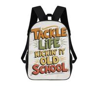 sinyumoney Tackle Life Old School Graphic Art Rucksack Travel College Rucksack Backpacks for Campus Outdoor Travel Sports 17inch