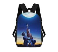 sinyumoney Take A Moon School Backpack Lightweight Schoolbag Dayback Bookbag College for Men, Women & Teenage Boys 17inch