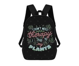 sinyumoney Talk To My Plants Backpack School Bag Business Durable Laptop Bag- Perfect for Travel, Work And Daily Use 17inch