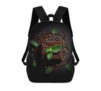 sinyumoney Tasty Chocolate Dessert Backpack School Lightweight Schoolbag Dayback Bookbag College for Men/Women 17inch