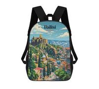 sinyumoney Tbilisi, Georgia Travel School Backpack Computer Rucksack for School/Work/Travel for School/Work/Travel 17inch