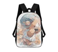 sinyumoney Teddy Bear with Floral Hat Backpack School Computer Rucksack for School/Work/Travel- Perfect for Travel, Work And Daily Use 17inch