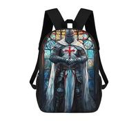 sinyumoney Templar Knights Vigil Backpack School Large Water Resistant Laptop Backpack for Teenage Girls Boys Women Men 17inch