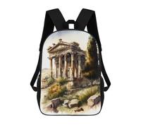 sinyumoney Temple of Artemis Turkey School Bags Work Laptop Backpack Rucksack Bag for Campus Outdoor Travel Sports 17inch