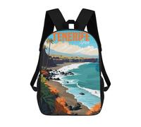 sinyumoney Tenerife Spain Children's School Backpack Fashion Casual Children's Backpacks 3D Printed School Bags Boy Large Backpack 17inch