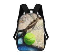 sinyumoney Tennis Art Print Work 12 Ronaldo Backpack, Children's Backpack, Student School Bag, Book Bag, 3D Printed School Bag For Boys And Girls, 17inch