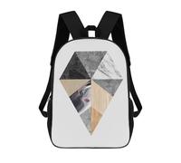 sinyumoney Texture Collage E School Bags Water Resistant School Bag Business Backpack for Campus Outdoor Travel Sports 17inch