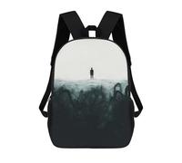 sinyumoney Thalassophobia Solitary Figure in Dark Waters Backpack School Bag High Secondary School Bags Casual Backpack for Campus Outdoor Travel Sports 17inch