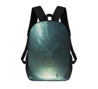sinyumoney Thalassophobia Underwater Monster Encounter Kids Backpack Fashion Fun Backpack Book Bag for Boys And Teenager 3D Printed School Bags for Boys 17inch