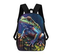 sinyumoney The According Frog School Backpack 3D Printed Children's 17inch Backpacks Bag Bookbag for Kids Boy Girl Book Bags Kids School Bag Travel Rucksacks