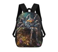 sinyumoney The Adaptive Spider School Backpack Lightweight Casual Daypack School Backpacks for Boys/Girls/Teenagers 17inch