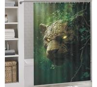 sinyumoney The Ancient Keeper Bath Shower Curtains Mildew Fabric Polyester Hilarious Bath Curtain for Bathroom Bathtub Apartment Decor 64.17x70.87Inch（163x180cm）