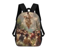 sinyumoney The Ascension of Jesus Backpack School Bag Lightweight Schoolbag Dayback Bookbag College for Girl, Teen Girls 17inch