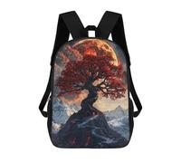 sinyumoney The Ashen World Tree School Backpack for Girls Backpack Water Repellent Casual Daypack Lightweight Rucksack Boy Girl School Backpack 17inch