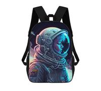 sinyumoney The Astronomy Kids' Backpack 3D Printing School Bag Boys Cool Daypacks Casual Knapsack Fun Back Bag for Kids And Teenager 17inch