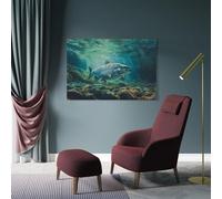 sinyumoney The Atlantic Salmon Wall Canvas for Living Room for Living Room Kitchen Home Decorations Modern Art Prints 12x18inch(30x45cm)