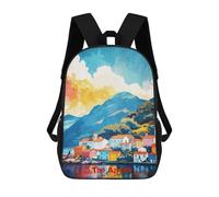 sinyumoney The Azores Art School Bags Water Resistant Travel Backpack Computer Bag for School/Work/Travel 17inch