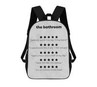 sinyumoney The Bathroom Review Backpack School Bag Large Water Resistant Laptop Backpack for Girls Boys Teenage 17inch